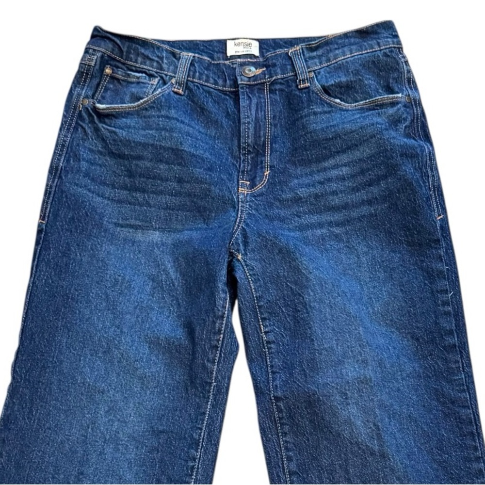 KENSIE Size 8/29 The Aubrey Retro Luxe High-Rise Relaxed Straight 30” Inseam NEW - Picture 3 of 12